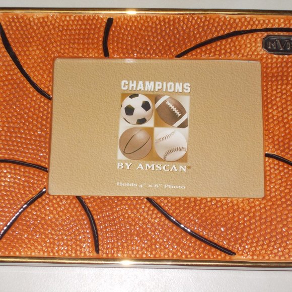 New Textured basket ball frame for 4x6 photo - Picture 2 of 5